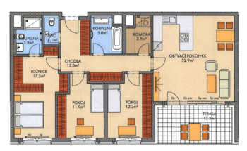 Prodej bytu 4+kk v osobním vlastnictví 109 m², Praha 6 - Ruzyně