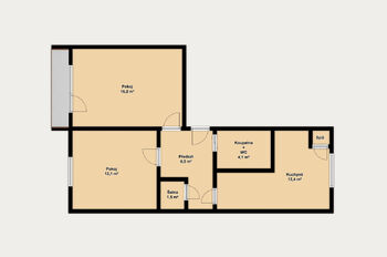 Prodej bytu 2+1 v osobním vlastnictví 53 m², Brno