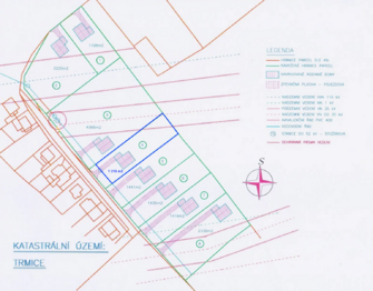 Prodej pozemku 1316 m², Trmice