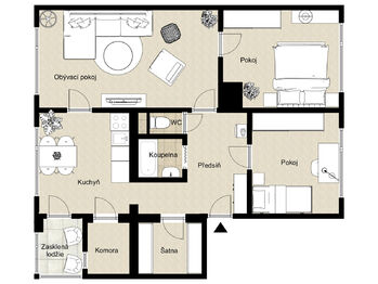 Prodej bytu 3+1 v družstevním vlastnictví 83 m², Chomutov