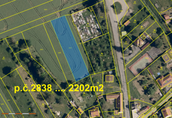 pozemek p.č. 3329 a 3675 ... 1817 m2 - Prodej pozemku 21481 m², Lubná