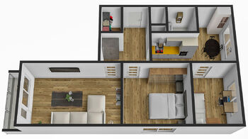 Prodej bytu 3+1 v osobním vlastnictví 59 m², Děčín