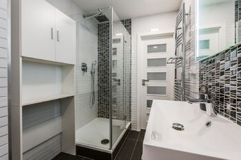 KOUPELNA - Prodej bytu 1+1 v osobním vlastnictví 36 m², Praha 4 - Braník