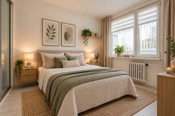 VIZUALIZACE LOŽNICE - Prodej bytu 1+1 v osobním vlastnictví 36 m², Praha 4 - Braník
