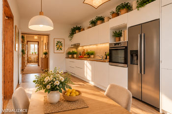 Kuchyň - VIZUALIAZCE - Prodej bytu 4+1 v družstevním vlastnictví 101 m², Mladá Boleslav