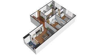 Prodej bytu 2+1 v družstevním vlastnictví 61 m², Chomutov