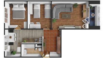 Prodej bytu 2+1 v družstevním vlastnictví 61 m², Chomutov