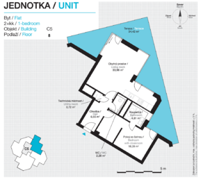 Pronájem bytu 2+kk v osobním vlastnictví 73 m², Praha 3 - Žižkov