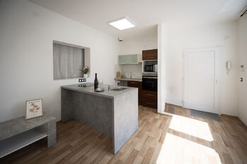 Kuchyňský kout - Pronájem bytu 3+kk v osobním vlastnictví 77 m², Mělčany