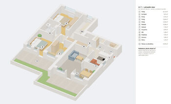 Prodej bytu 3+1 v osobním vlastnictví 99 m², Praha 6 - Břevnov
