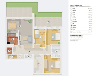 Prodej bytu 3+1 v osobním vlastnictví 99 m², Praha 6 - Břevnov