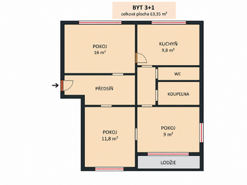Prodej bytu atypický v osobním vlastnictví 108 m², Ostrava