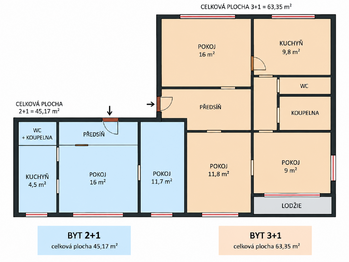 Prodej bytu atypický v osobním vlastnictví 108 m², Ostrava