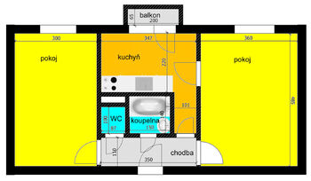 Prodej bytu 2+1 v osobním vlastnictví 51 m², Kolín