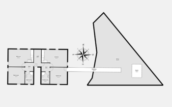 Půdorys - Prodej bytu 4+kk v osobním vlastnictví 117 m², Praha 9 - Horní Počernice