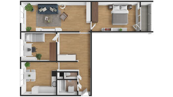 Prodej bytu 3+1 v družstevním vlastnictví 81 m², Klášterec nad Ohří
