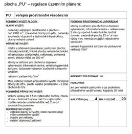 Specifikace pozemku -  přípustné využití  - Prodej pozemku 448 m², Říčany