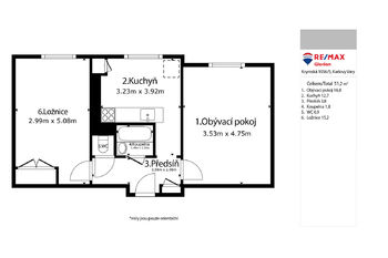 Prodej bytu 2+1 v osobním vlastnictví 53 m², Sokolov