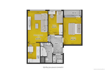 Pronájem bytu 3+kk v osobním vlastnictví 63 m², Praha 10 - Hostivař