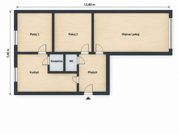 Prodej bytu 3+1 v osobním vlastnictví 66 m², Aš
