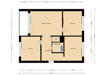 Prodej bytu 3+1 v družstevním vlastnictví 72 m², Česká Lípa
