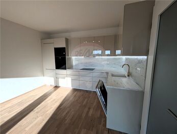 kuchyně - Pronájem bytu 3+kk v osobním vlastnictví 78 m², Praha 9 - Vysočany