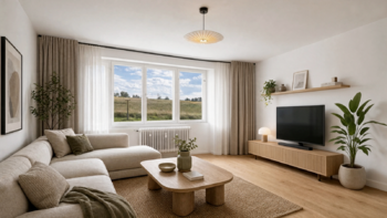 Vizualizace - Prodej bytu 3+1 v osobním vlastnictví 68 m², Zvoleněves
