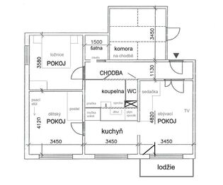 Prodej bytu 3+1 v osobním vlastnictví 70 m², Adamov