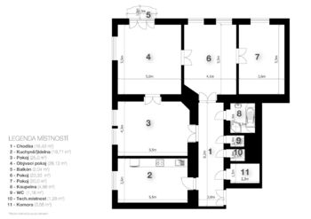 Pronájem bytu 4+1 v osobním vlastnictví 121 m², Praha 2 - Vinohrady