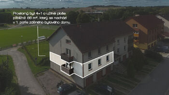 Prodej bytu 4+1 v osobním vlastnictví 86 m², Deštná