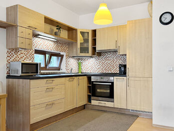 Kuchyňský kout - Pronájem bytu 2+kk v osobním vlastnictví 61 m², Praha 10 - Hostivař