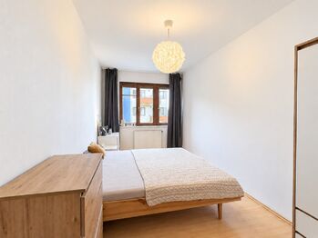 Ložnice - Pronájem bytu 2+kk v osobním vlastnictví 61 m², Praha 10 - Hostivař