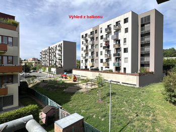 Balkon - Pronájem bytu 2+kk v osobním vlastnictví 61 m², Praha 10 - Hostivař