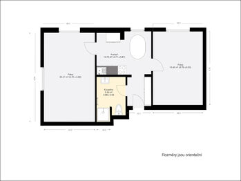 Pronájem bytu 2+1 v osobním vlastnictví 55 m², Plzeň