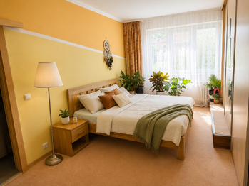 ložnice vizualizace - Prodej bytu 2+1 v osobním vlastnictví 55 m², Karlovy Vary