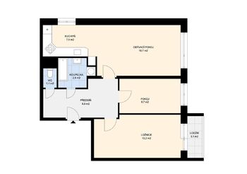 Pronájem bytu 3+kk v osobním vlastnictví 67 m², Mladá Boleslav