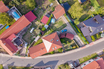 Letecký snímek nemovitosti - Prodej domu 172 m², Krakovany