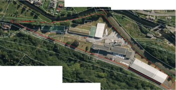 vymezení areálu na mapě - Prodej skladovacích prostor, Bohdíkov
