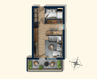 Prodej bytu 1+kk v osobním vlastnictví 35 m², Plzeň