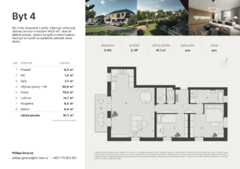 Prodej bytu 3+kk v osobním vlastnictví 85 m², Praha 5 - Zbraslav