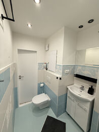 Koupelna s wc - Pronájem bytu 2+1 v osobním vlastnictví 49 m², Příbram