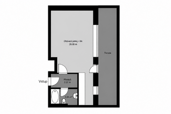 Pronájem bytu 1+kk v osobním vlastnictví 53 m², Kolín
