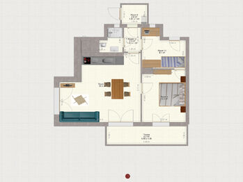 Pronájem bytu 3+kk v osobním vlastnictví 55 m², Praha 4 - Záběhlice