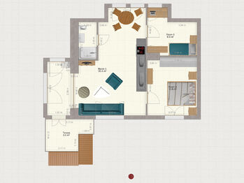 Pronájem bytu 3+kk v osobním vlastnictví 56 m², Praha 4 - Záběhlice