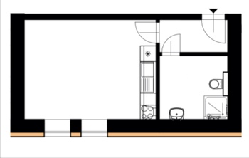 Pronájem bytu 1+kk v osobním vlastnictví 29 m², Jablonné v Podještědí