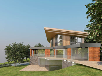 vizualizace domu - Prodej pozemku 4558 m², Kraslice
