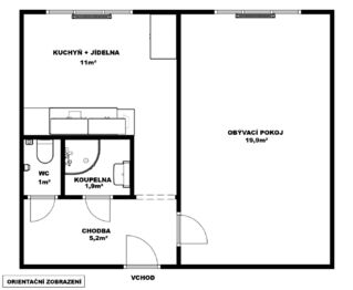 Prodej bytu 1+1 v osobním vlastnictví 40 m², Kladno