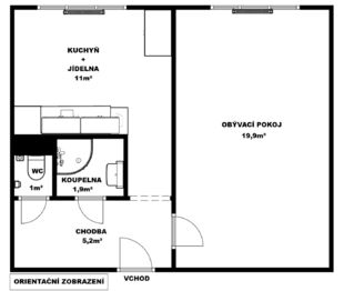 Prodej bytu 1+1 v osobním vlastnictví 40 m², Kladno