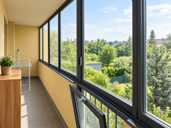 lodžie - Pronájem bytu 2+kk v osobním vlastnictví 48 m², Praha 5 - Zličín