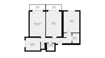 Prodej bytu 3+1 v osobním vlastnictví 78 m², Praha 6 - Střešovice